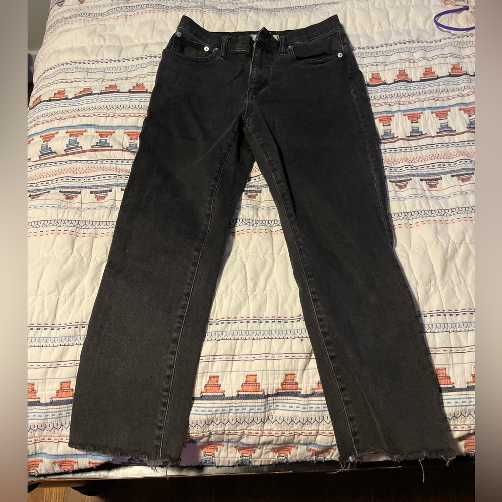 Madewell high rise slim crop boyjean